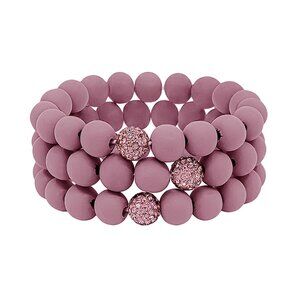 Elegant Purple Beaded Bracelet